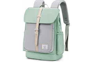 Wind Took Mochila Mujer Casual Mochila para Portatil Mujer 14 Pulgadas Mochilas Escolares Mujer Mochilas de Universiteria Colegio Trabaja Viaje 28x16x37CM Azul,17L