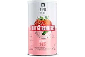 LR FiguActive Fruity Fraise Shake - Haute teneur en fibres et protéines - Végétalien, sans gluten, sans lactose