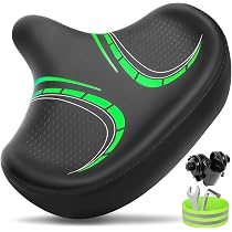 CDYWD Übergroßer Fahrradsattel Herren & Damen - Bequem, Weich, Extra Breit, Ergonomisch, Polster Fahrrad Sattel