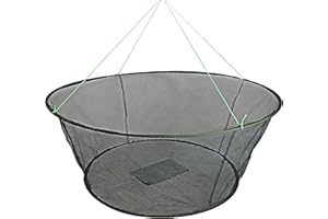 EASY BIG Filet de pêche Pliable à Main pour Attraper des Poissons crevettes crabes