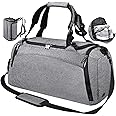 NEWHEY Borsone Palestra Borsa Sportiva con Scomparto per Scarpe Borsa da Viaggio Duffel Bag Uomo Tote Grande Impermeable 40L