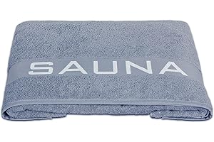 Delindo Lifestyle Saunatuch Colares, XXL Frottee Saunahandtuch für Damen und Herren, Baumwolle, blau, 80x200 cm groß