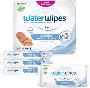 WaterWipes Sensitive+ Newborn & Baby Wipes