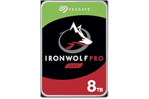 ‎SEAGATE Seagate IronWolf Pro 8TB NAS interne Festplatte HDD - 3,5 Zoll SATA 6Gb/s 7200RPM 256MB Cache für RAID Netzwerk Attached Storage, Data Recovery Service - frustfreie Verpackung (ST8000NE001)