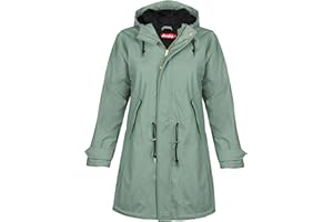 derbe Damen Regenmantel Tidaholm | Regenmantel | Frauen | mit Futter | Hamburg | Friesennerz | Warm