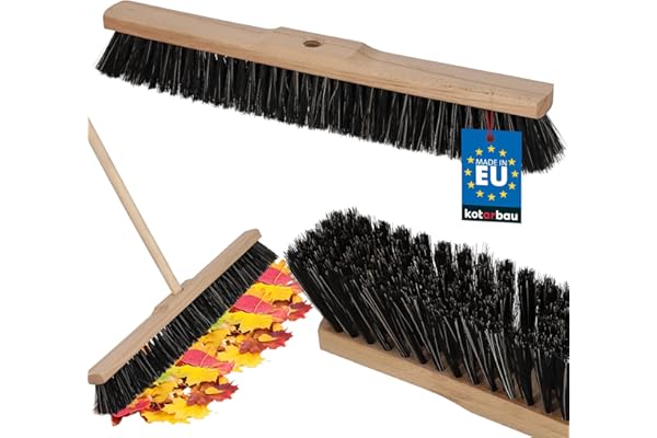 KOTARBAU® Tête De Balai 500 mm Brosse De Balai Universelle en Nylon Et en Soie Naturelle Brosse Industrielle pour Balayer Les Sols