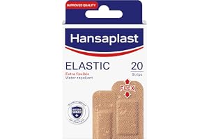 Hansaplast Fabric Wound Plasters | Extra Flexible Dressing | Water Repellent Plaster | Ideal For Finger & Joints | Blocks 99% of bacteria | Assorted 20 Strips