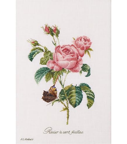 Thea Gouverneur Kreuzstich-Set – Jay-Motiv, Auf Leinen, 36 Count, Für Erwachsene