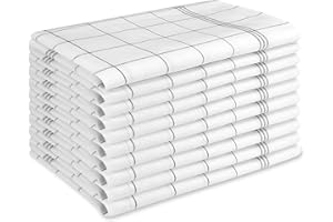 BARBONS Paños de Cocina 50x70 de 100% Algodón, 10 Unidades Paño de Limpieza, Trapos de Cocina (50x70 Negro)