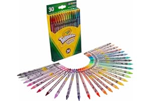 Crayola Twistables Colored Pencils, Always Sharp, Art Tools for Kids, 30 Count