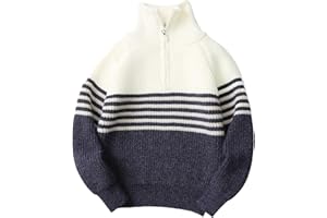 Happy Cherry Pull Tricoté pour Garçon Casual Chandail Manches Longues Chaud Pullover Manteau tricoté Enfant Fille Garçon 120-170