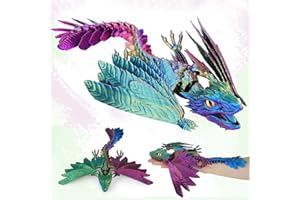 MERRWON 3D Printed Dragon with Wings, 2025 New Mythical Pieces Dragons - Limited Edition, 11.5 In Feathered Wyvern Dragons Fidget Toy, Articulated Dra gon, Easter Gifts for Kids (Feathered Wyvern Dragon-D)