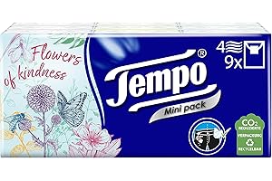 ‎TEMPO Tempo Taschentücher, Minipack, 9 x 5 Stück