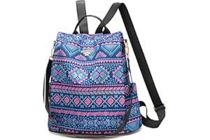 Wishliker Sac à Dos Anti-vol Sacs À Bandoulière Femme Occasionnel Étanche Daypacks Sacs D'école