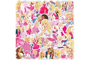 IOSCDH 100 Bar-bie Pegatinas, Bar-bie Pegatinas para Ordenador Portátil, Pegatinas de Bar-bie para Niños, Pegatinas de Games para Niños, Pegatinas para Adolescentes Calcomanías de Vinilo