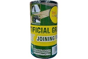 BMC LONDON Artificial Grass Joint Seaming Tape 5 Metre Roll 15cm Wide Self Adhesive Joining Turf Tape Connecting Synthetic Lawn Carpet for Garden Outdoor