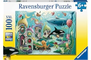 Ravensburger Underwater Wonders 100 bit pussel med extra stora bitar för barn från 6 år och uppåt
