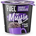 FUEL10K Double Chocolate Oat Muffin Pots, High Protein & Fibre, 52 g (Pack of 8)