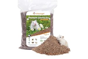 Niteangel Natural Coco Hamster Bedding Pet Litter for Dwarf Syrian Hamsters, Gerbils, mices, Degus or Other Small Animal (soft bedding)