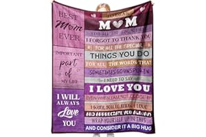 CheriGift Mum Gifts for Christmas, Mum Birthday Gifts, Soft Flannel Blanket Throw for Mummy Mother Stepmum Mom Mama - Presents for Mum's Birthday, Christmas, Mothers Day, Xmas