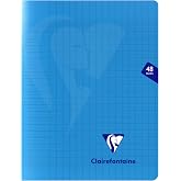 Clairefontaine 323751C A Mavi Mimesys Zımbalanmış Defter - 17x22 cm - 48 Seyes &Ccedil;izgili - 90 g Beyaz Kağıt - Polypro Kapak