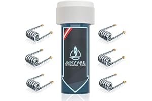 INNVAPE Bobinas premium para evaporador RDTA RTA RDA – 12 variantes disponibles (NI80 Parallel Clapton)