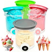 HAIWILL 4 pezzi di ricambio per contenitore Ninja Creami Swirl NC701EU 480 ml, senza BPA e lavabile in lavastoviglie, compatibile con Ninja Swirl Gelatiera Serbatoio per macchina per ghiaccio Ninja