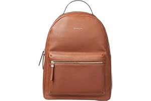 Fiorelli Women's Anouk Large Backpack, Stylish Backpack with Adjustable Straps, Pockets & Padded Laptop Compartment, Tan Faux Leather
