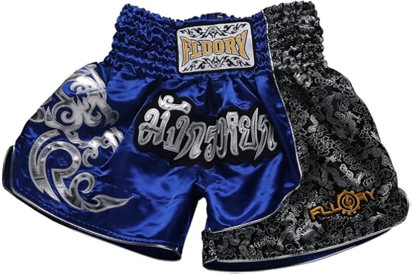 FLUORY Short de Combat Muay Thai, MMA Vêtements Cage d'entraînement Fighting Grappling Arts Martiaux Kickboxing Short Vêtements