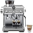 De'Longhi La Specialista Opera Manual Espresso Coffee Machine EC9555.M, Smart Tamping Station, 15 Grind Settings, Cold Brew Function, LatteArt Steam Wand, Includes Milk Frothing Jug, Metal