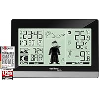 Technoline WS9612 moderne Wetterstation, schwarz