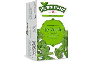 Hornimans Té Verde a la Menta Ingredientes 100% Naturales | 20 bolsitas | Con Teína