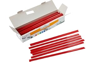 ‎DURABLE Durable Klemmschiene A4, für circa 30 Blatt, Packung à 50 Stück, rot, 293003