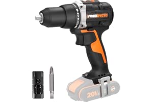 WORX Nitro - sladdlös borrskruvdragare 20V-2 Ah- 60 Nm ⌀13 mm - WX102.9 (levereras utan batteri eller laddare, 3 skruv-/borrtillbehör)