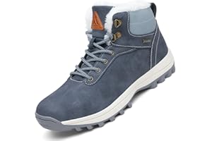 Mishansha Chaussure Hiver Chaude Fourrée Bottines Hiver pour Homme Femme Gr.36-48