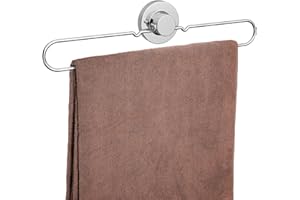 Poywaze Towel Ring Suction Cup Towel Holder Stainless Steel Towel Rack No Drilling for Bathroom and Kitchen Storage