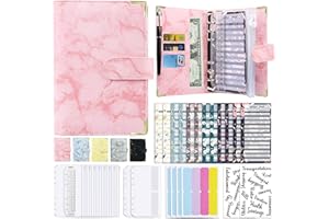 YIJIAN Budget Binder, Cash Envelopes for Budgeting, Money Organizer forA6 PU agenda budget raccoglitore di budget tabella