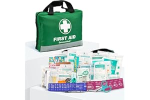 General Medi 210 Piece First Aid Kit- Emergency kit - Reflective Design - Includes Ice(Cold) Pack, Moleskin Pad and Emergency Blanket for Travel, Home, Office, Car, Workplace & Outdoor
