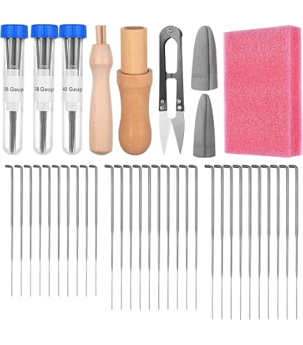 Kit Débutant Feutrage à L'Aiguille – Laine, Outils, Tapis Mousse, Instructions – Cadeau Créatif