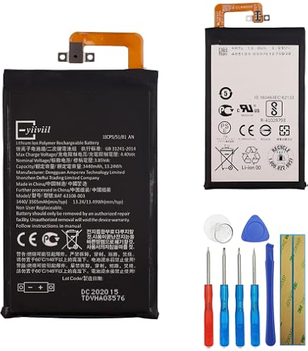 Batteria Interna Sostitutiva Per Alcatel A30, 3V, 3c, 5099, 5026, 5049W E BlackBerry KEY2 LE BBE100