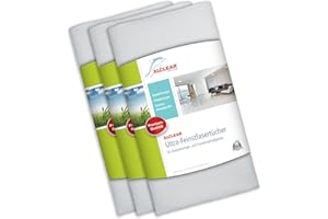 ‎ALCLEAR Top-Preis! 3 Stück ALCLEAR Premium Ultra-Feinstfasertücher für Dampfreiniger Dampfbesen (Zubehör) von Kärcher, Vapor-Star, Shark, Maxx und andere einsetzbar, 50x40 cm, weiß, keine einfache Baumwolle! Bodentuch Fußbodentuch Tuchset