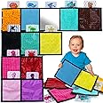 Inbeby 12 Set Sensory Mini Mats-Sensory Tiles Autism Sensory Products Preschool Classroom Must Haves Calm and Relieve Anxiety Sensory Mats Sensory Toys for Children Kids