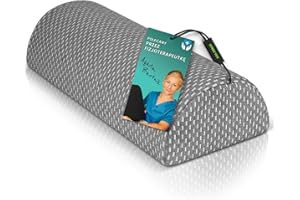 ‎DYNMC YOU Wygodna poduszka pod kolana dla osób śpiących na boku, w ciąży - Średnio twarda wykonana z pianki z pamięcią kształtu i miękkiego pokrowca OEKO-TEX, poduszka lędźwiowa DYNMC YOU - Szara