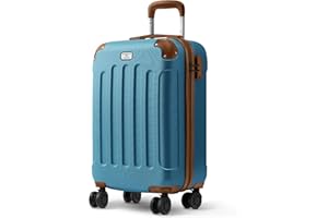 LUGG 20 Inch Skywander Lightweight Travel Cabin Bag - Carry On Approved Suitcase, ABS Shell Protection, Water Resistant & Safe Locking System - Easyjet Overhead Compliant (55x20x35cm)
