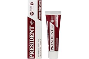 President DENTIFRICIO ACTIVE PLUS con Clorexidina. Ad Azione Astringente e Antiplacca, protegge Denti e Gengive da Infiammazioni, parodontite, stomatiti. RDA 50-30 ml