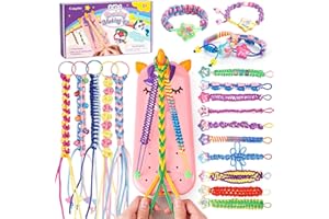Caydo Kit per Bracciali, Kit 2 in 1 per ragazze 8-12 anni (regali compleanno/Natale), kit bracciali dell’amicizia per bambini, giocattolo artigianato DIY età 8+