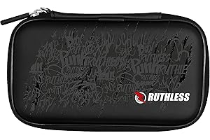 RUTHLESS Dart Case | Professional Darts Case Storage Wallet, Graffiti Grey Design (W688)