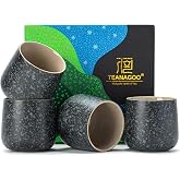 TEANAGOO Japanese Tea Cups, Chinese Tea Cup, 205ml, Ceramic Tea Cups for Adults, Ceramic Mugs Without Handles, Japanese Cups,