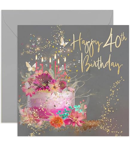 Old English Co. Carte D'anniversaire 85 Ans Pour Femme - Motif Spécial