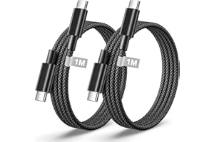 KEASEN USB C to USB C Cable 1M 2Pack, 60W PD 1M USB C Charger Cable Fast Charge for Samsung Galaxy S25 S24 S23 Ultra, Nylon Type C to Type C Charger Cable Fast Charging Lead Wire for iPhone 16 15 Pro Max/16e